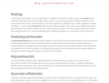 Tablet Screenshot of dtp.stelliumpress.hu